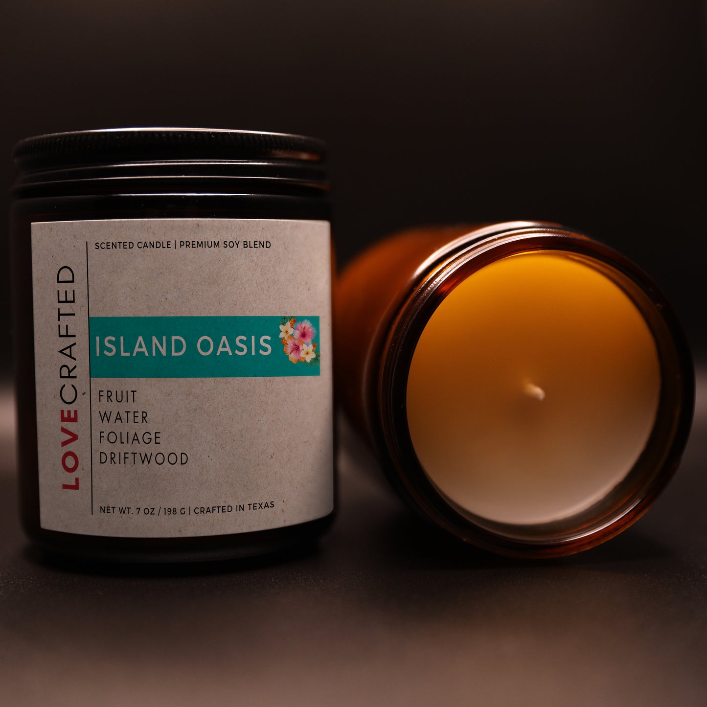 Island Oasis, a Fruity Citrus Lovecrafted Candle