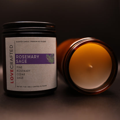 Rosemary Sage, a Woodsy Lovecrafted Candle