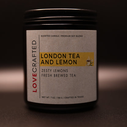 London Tea and Lemon, a Citrus Food and Drink Lovecrafted Candle