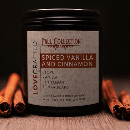 Spiced Vanilla and Cinnamon - 7oz Candle