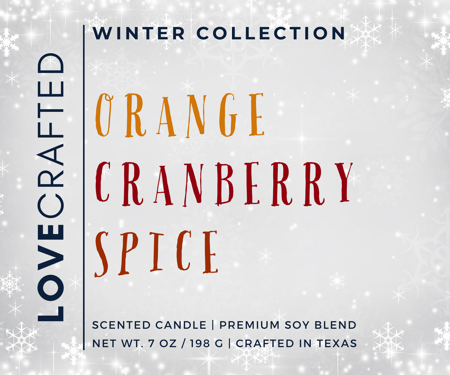 Orange Cranberry Spice - 7oz Candle