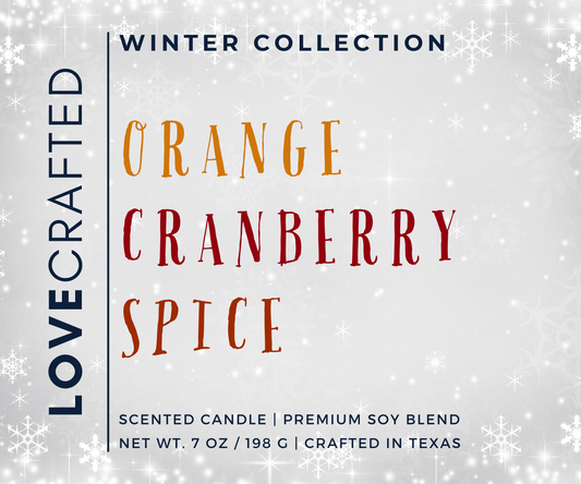 Orange Cranberry Spice - 7oz Candle